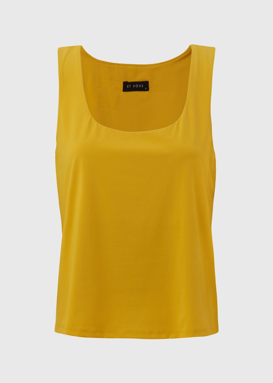 Et Vous Yellow Double Layer Vest Top