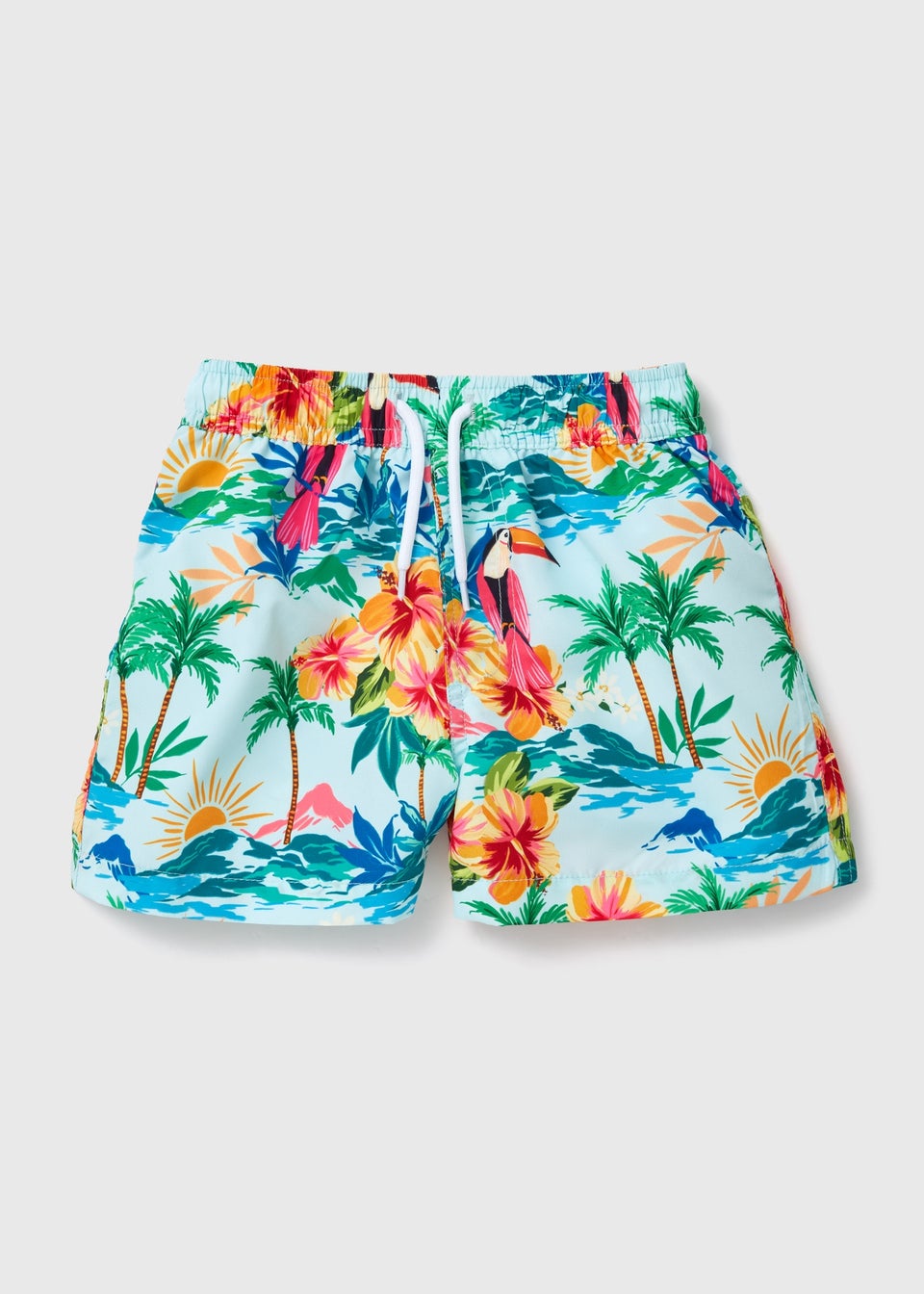 Boys Multicolour Tropical Swim Shorts (1-10yrs)