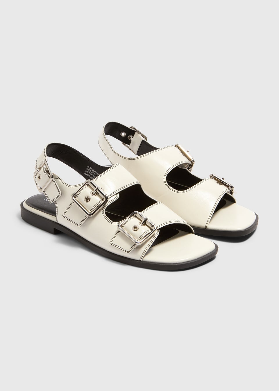 Stone Buckle Flat Sandals Matalan