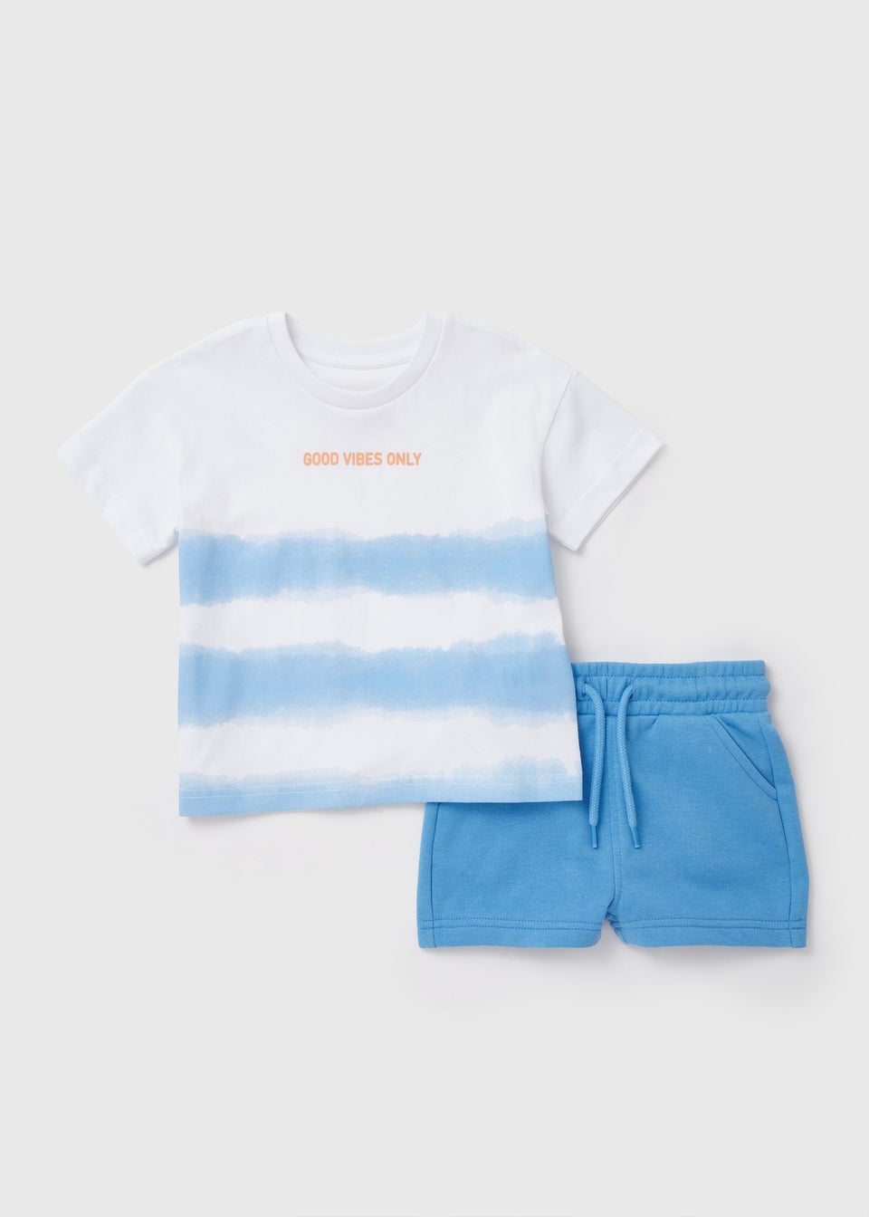 Boys Blue Tie Dye T-Shirt & Shorts Set (1-7yrs)