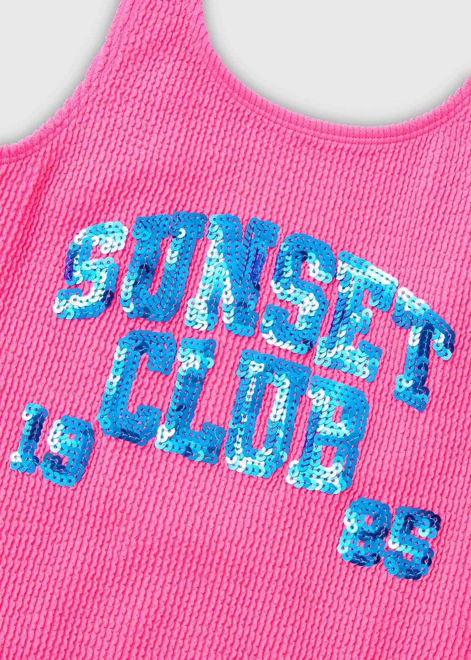 Girls Blue & Purple Sunset Club Crinkle Swimsuit (6-14yrs)