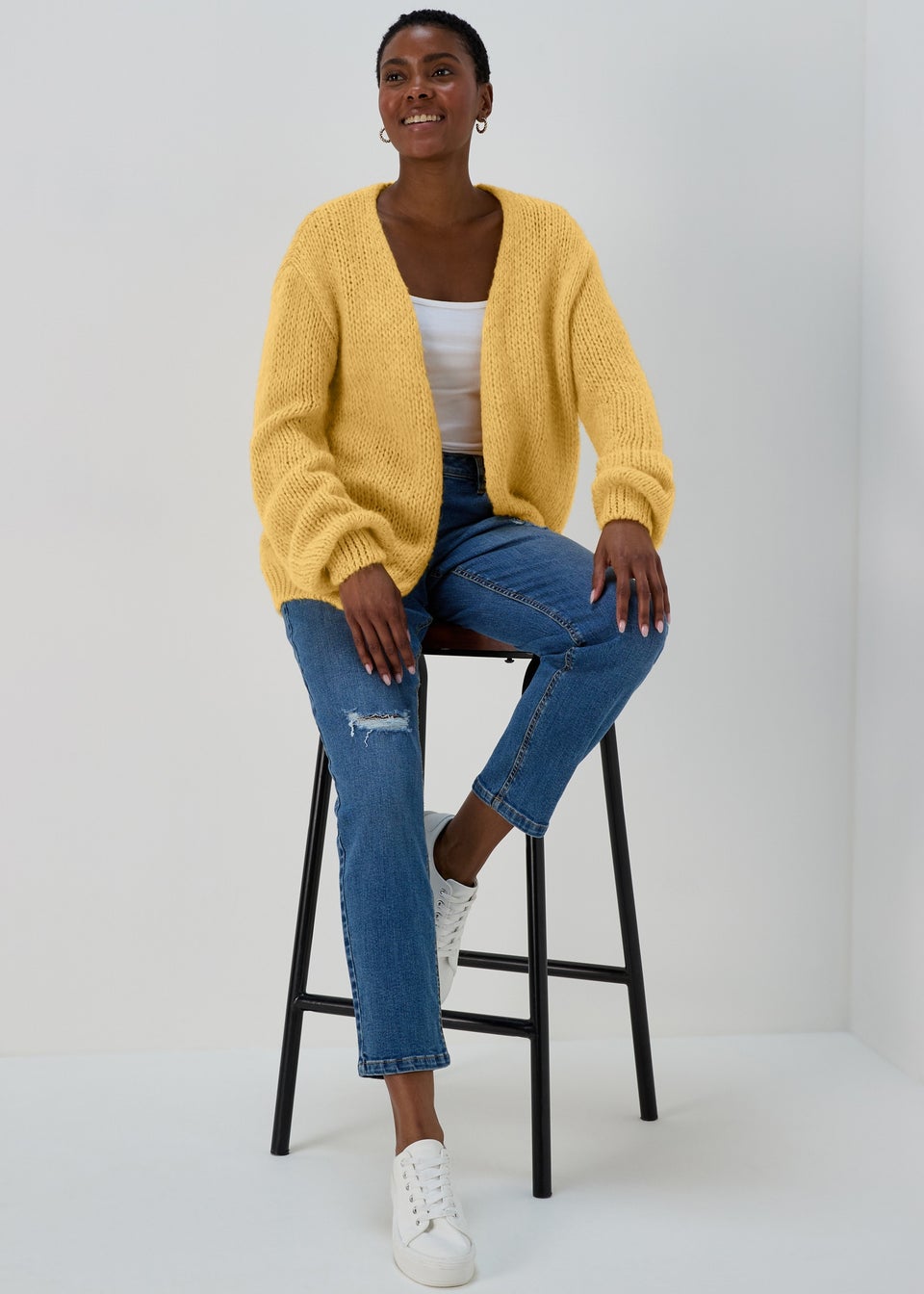 Yellow Lofty Cardigan Matalan