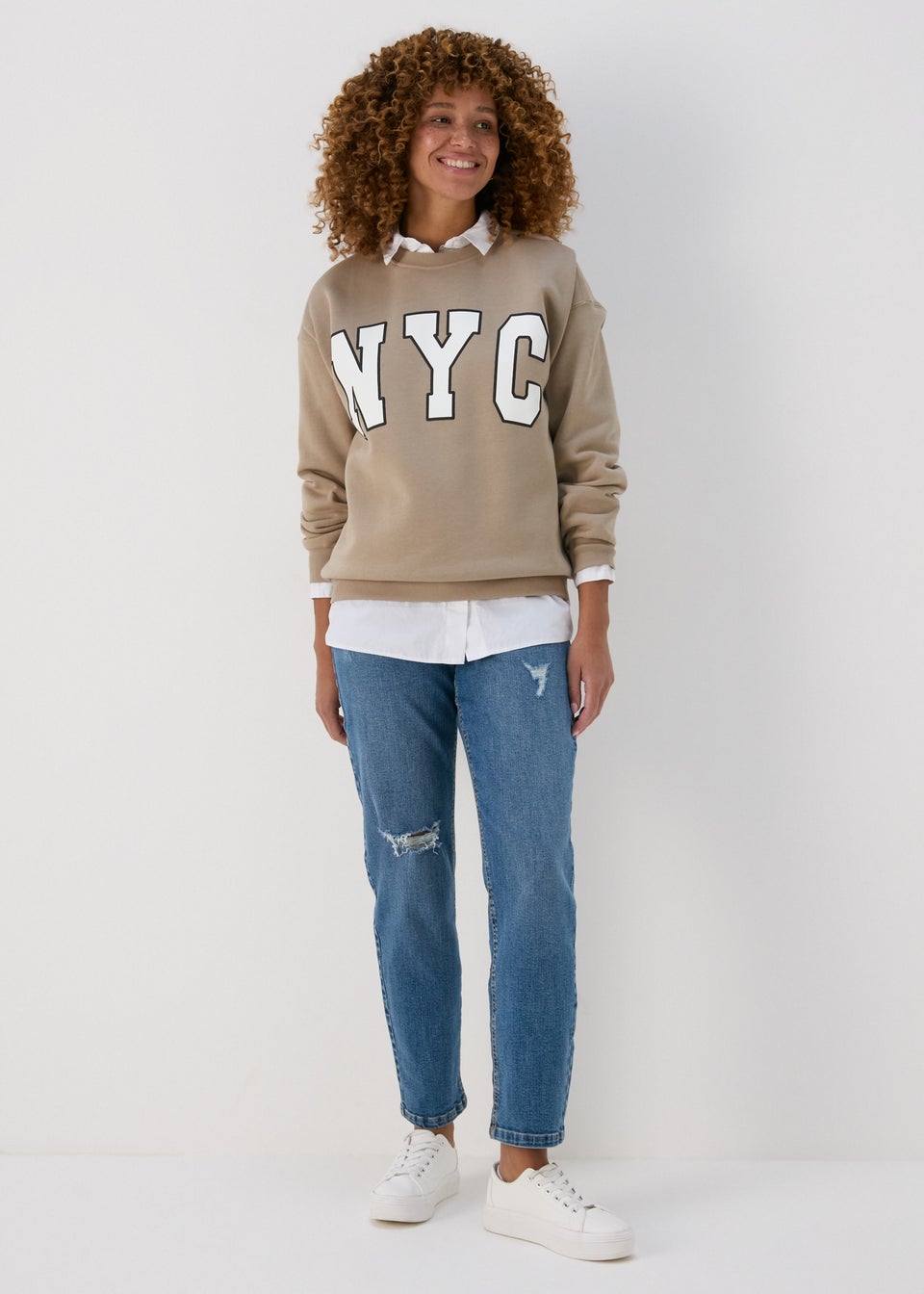 Beige NYC Sweatshirt