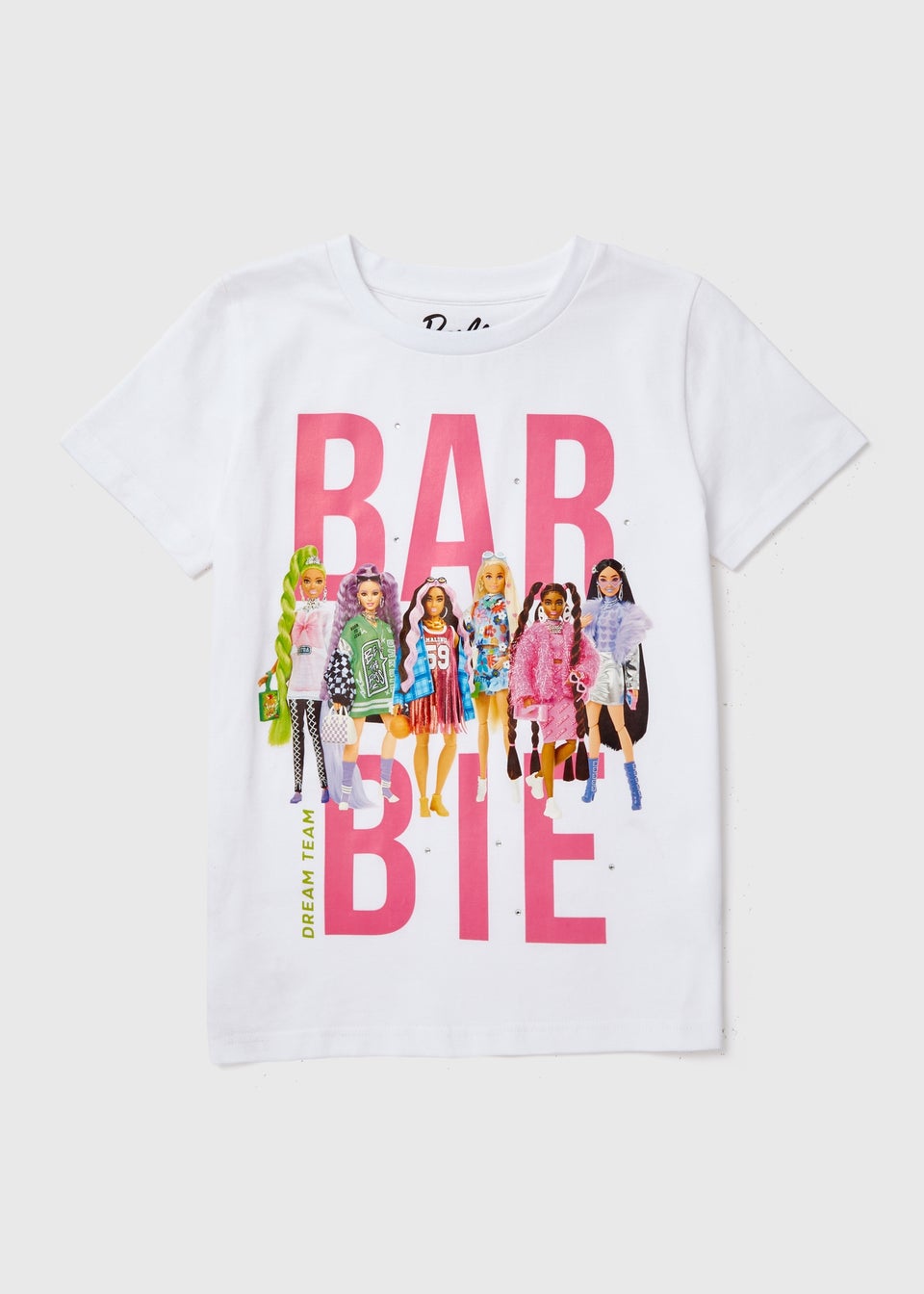 Barbie Girls White T-Shirt (4-12yrs)