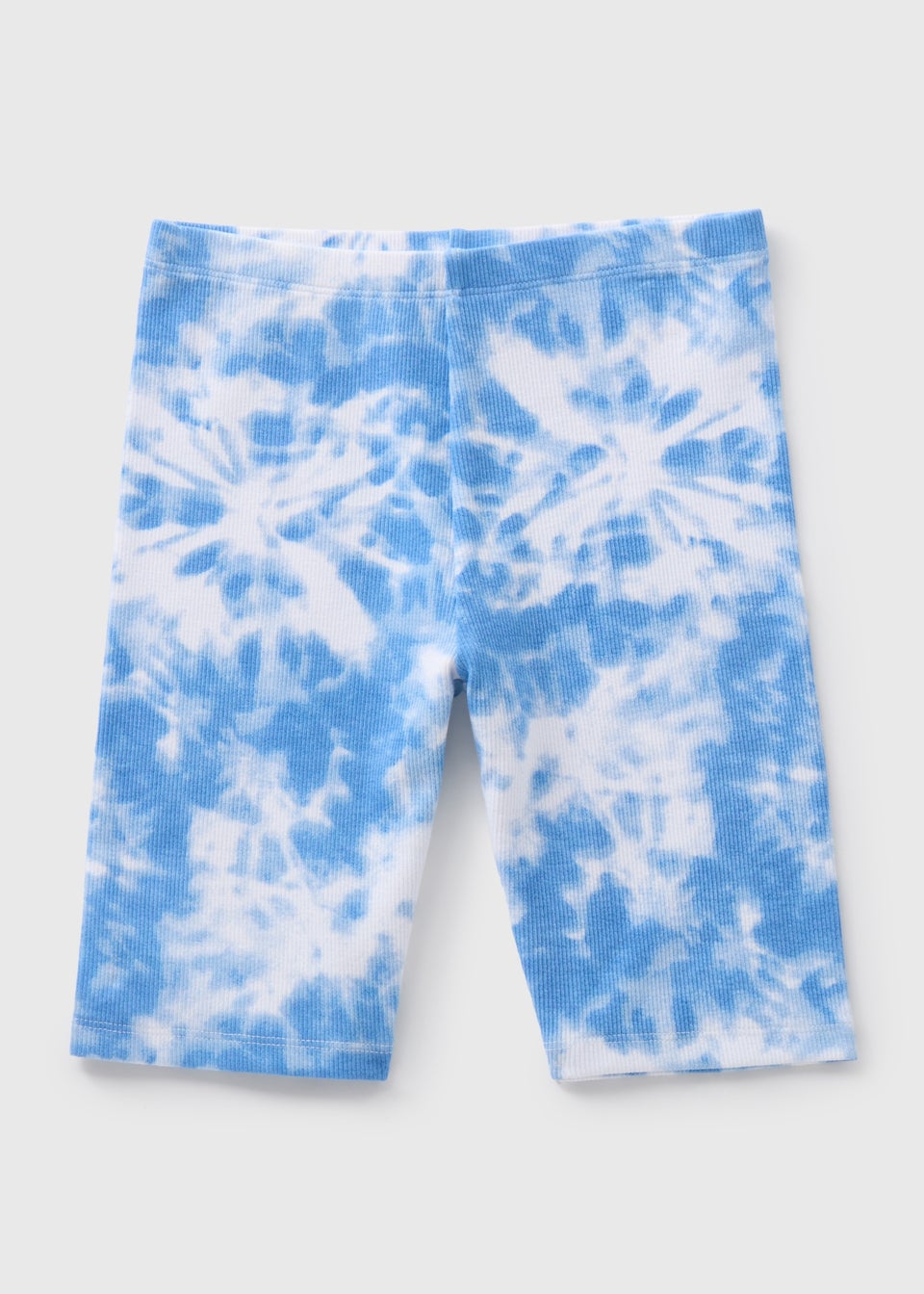 Girls Blue Tie Dye Cycling Shorts 7 13yrs Matalan
