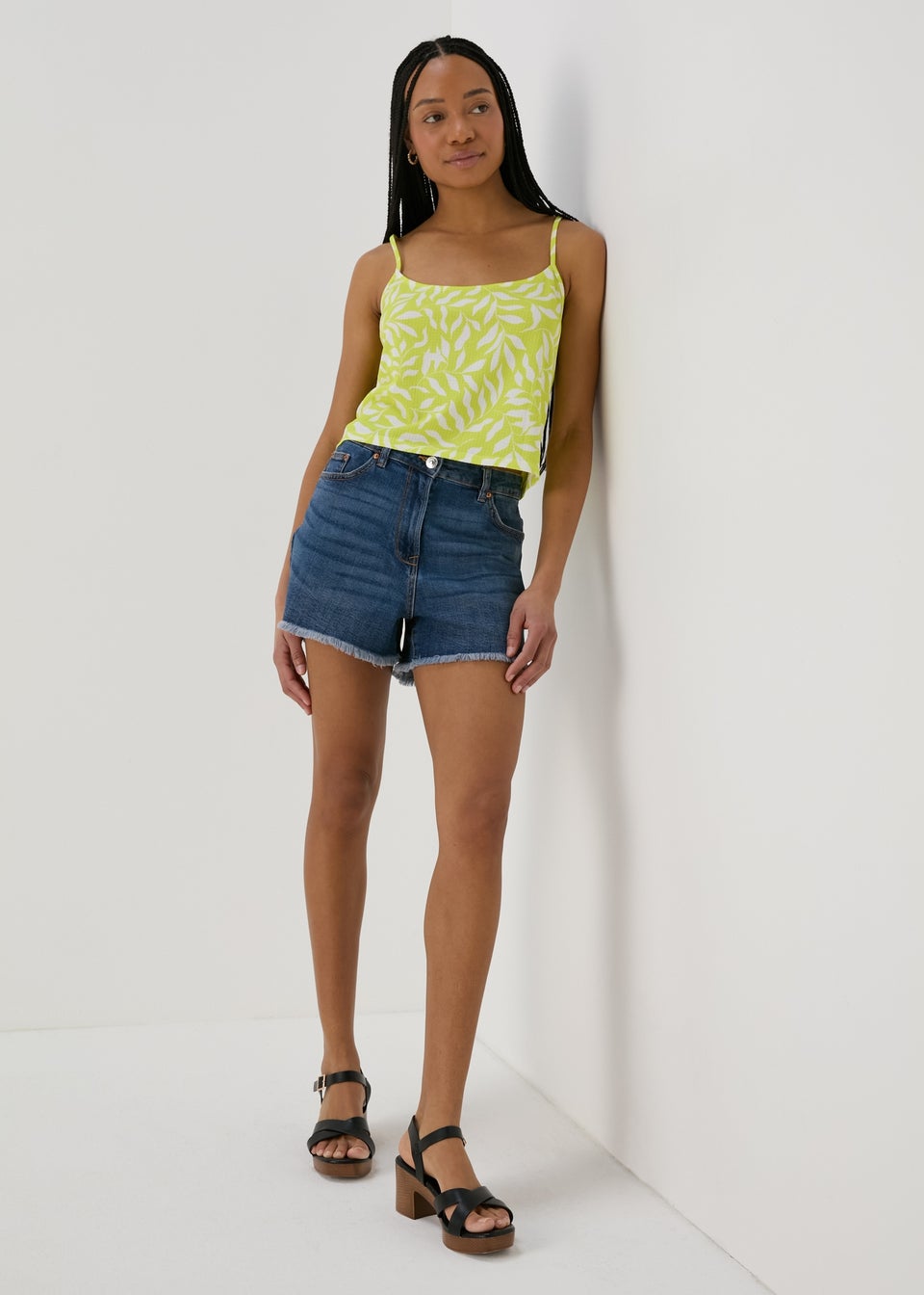 Lime Co Ord Cami Top
