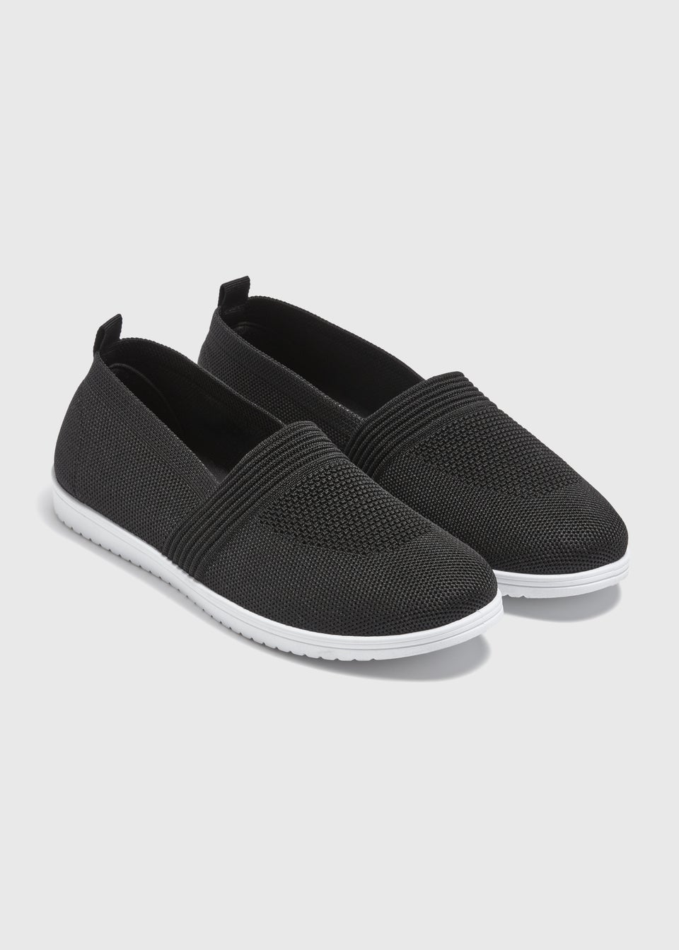Black Knit Pump Matalan