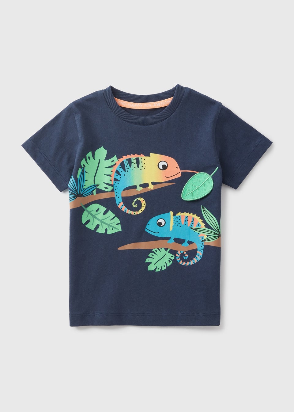 Boys Navy Lizard T-Shirt (1-7yrs)