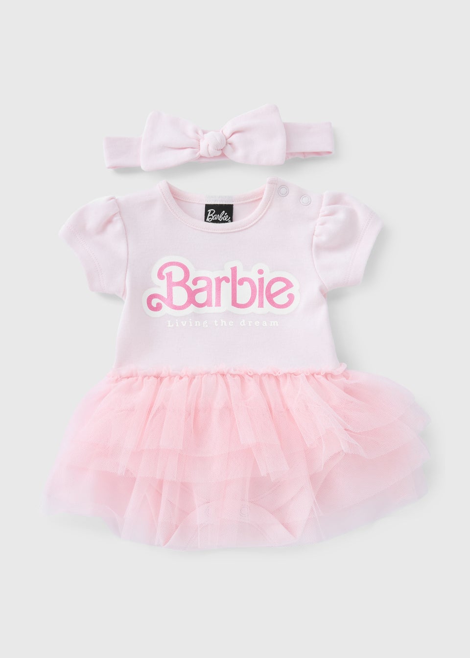 Baby Pink Barbie Tutu Set Newborn 12mths Matalan