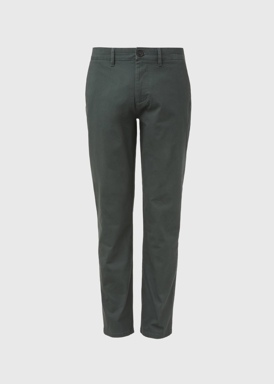 Teal Straight Fit Stretch Chinos