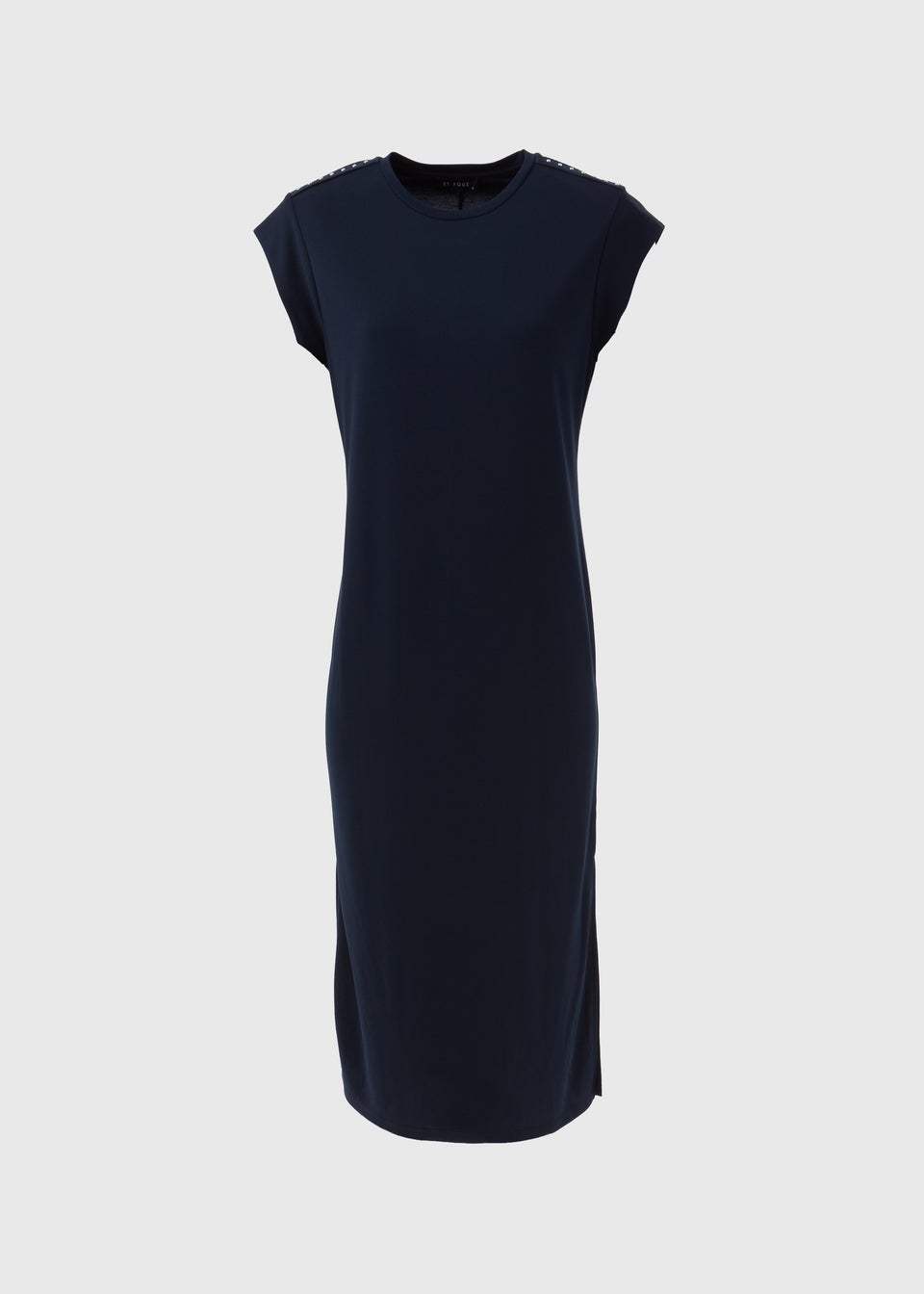 Et Vous Navy Jersey Midi Dress