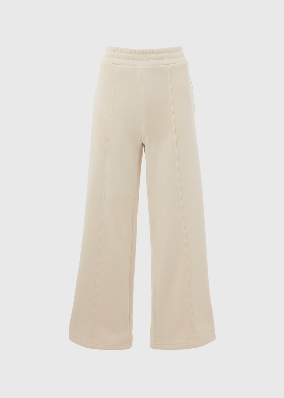 Cream Wide Leg Joggers