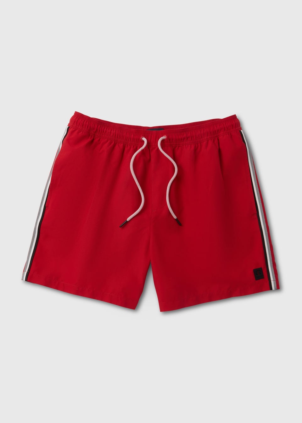 Red Side Stripe Swimshorts