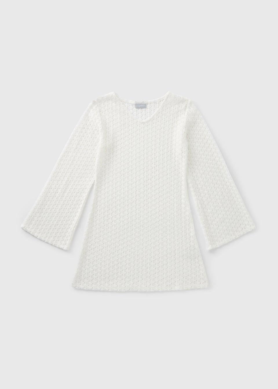 Girls Cream Lace Kaftan (7-15yrs)