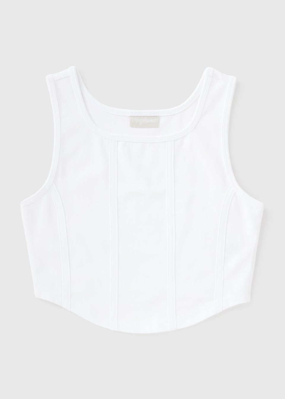 Girls White Corset Vest (7-15yrs)