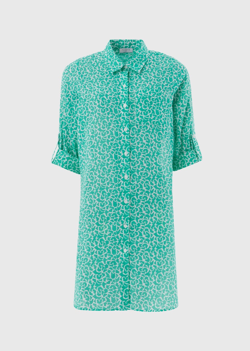 Turquoise Printed Shirt