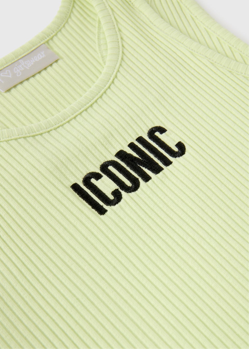 Girls Lime Iconic Vest (7-15yrs)
