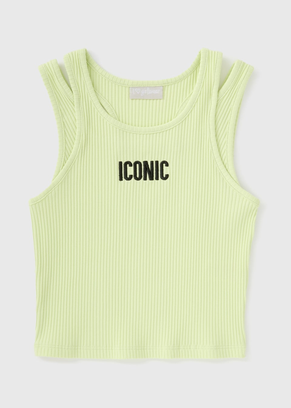 Girls Lime Iconic Vest (7-15yrs)
