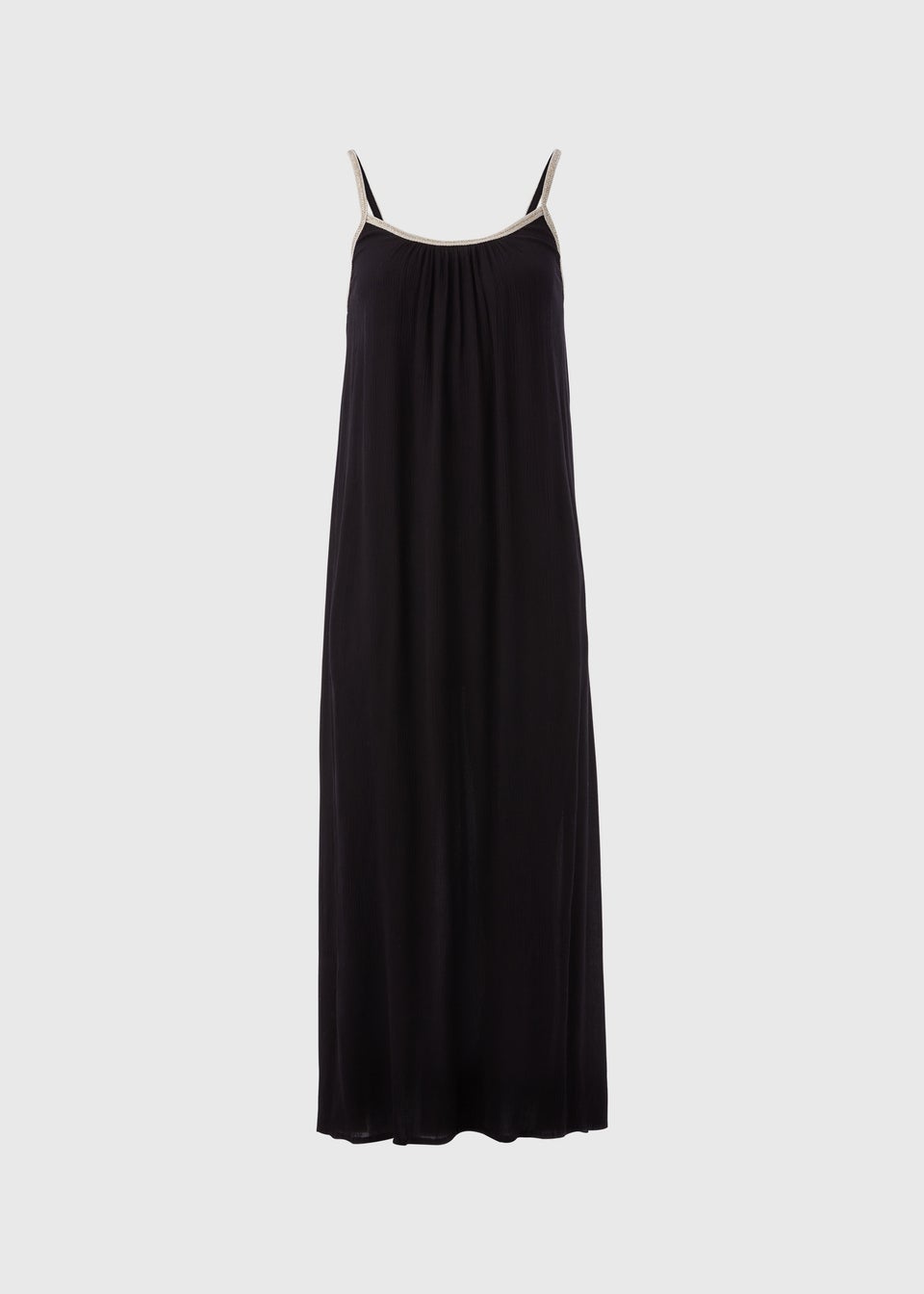 Black Gold Trim Dress