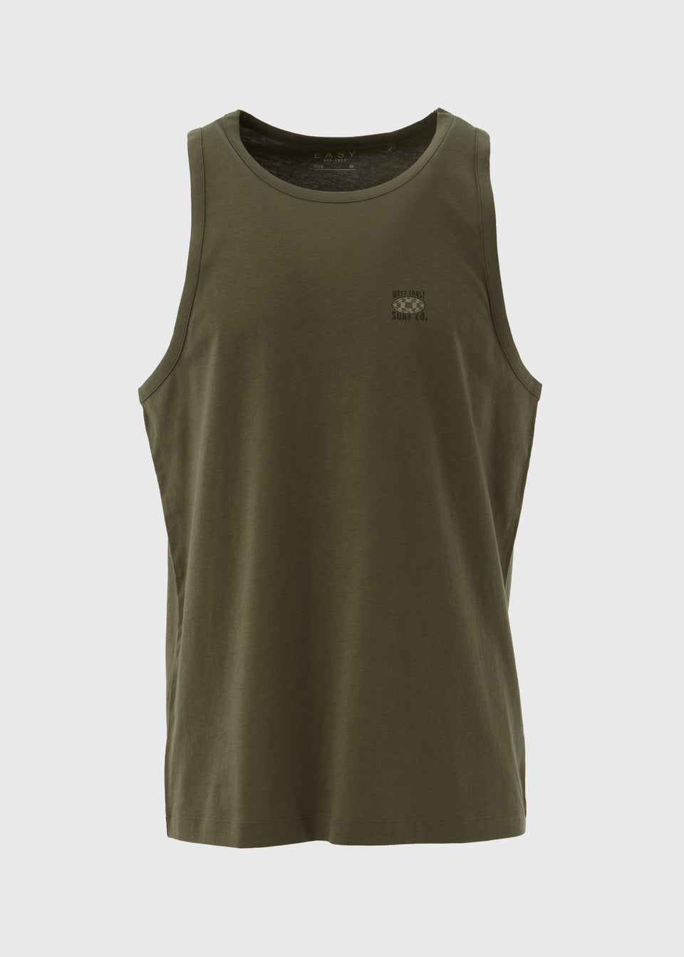 Khaki Jersey Ringer Vest