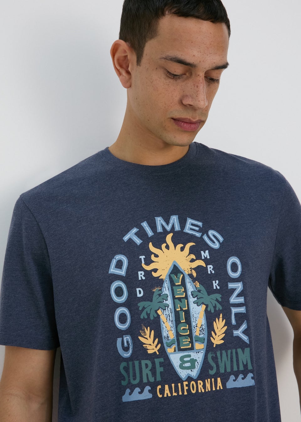 Navy Good Times Only T-Shirt