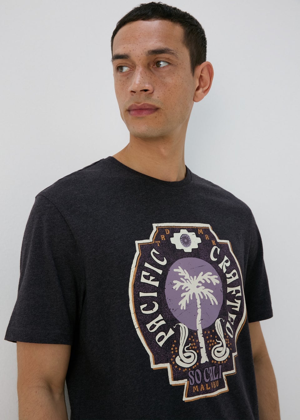 Charcoal Palm Pacific Crafted T-Shirt