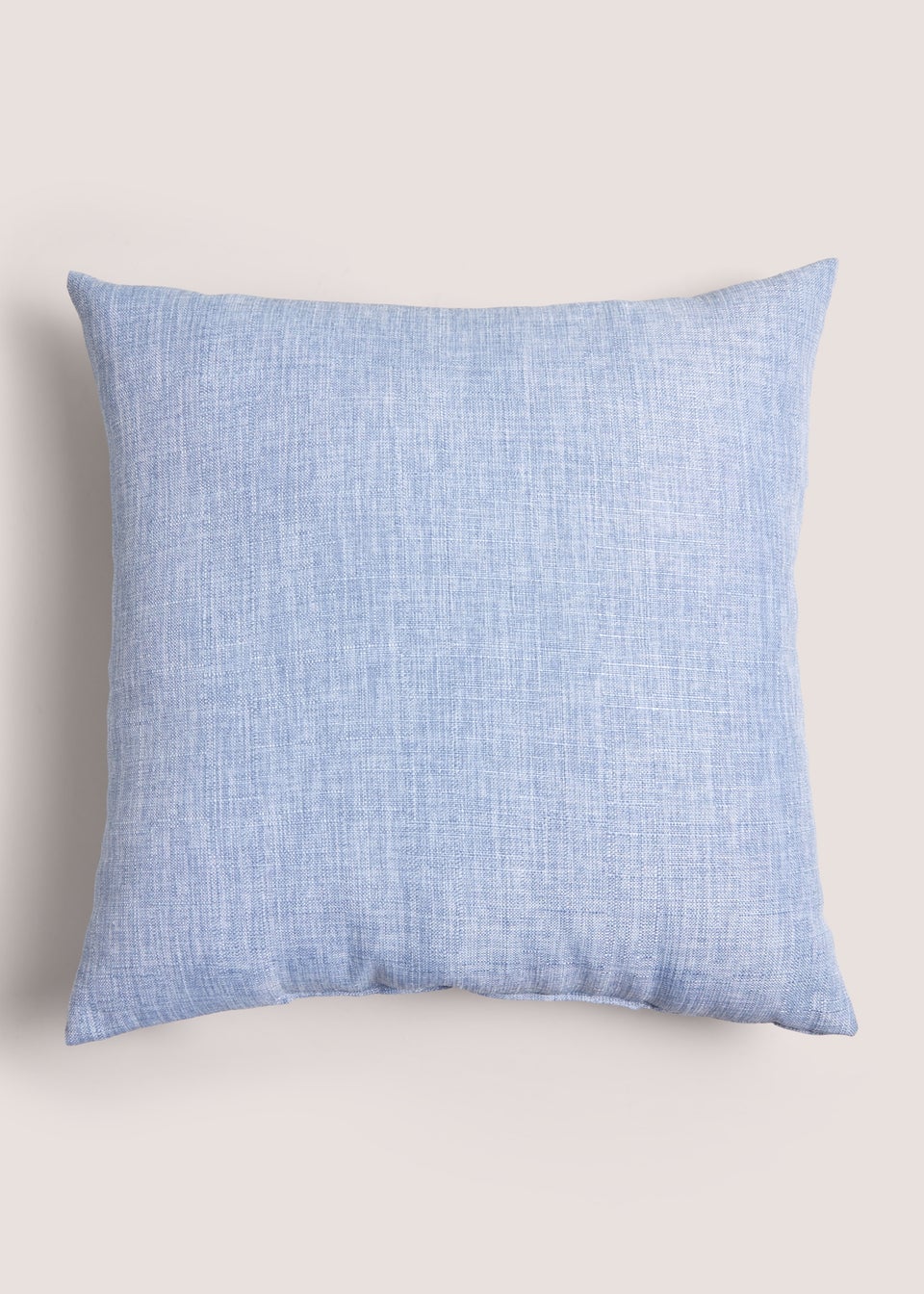 Blue Linen-Look Cushion (43cm x 43cm)