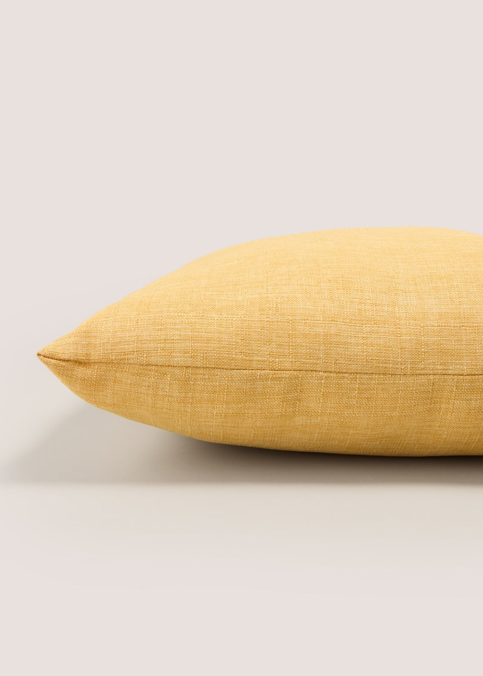 Yellow Linen-Look Cushion