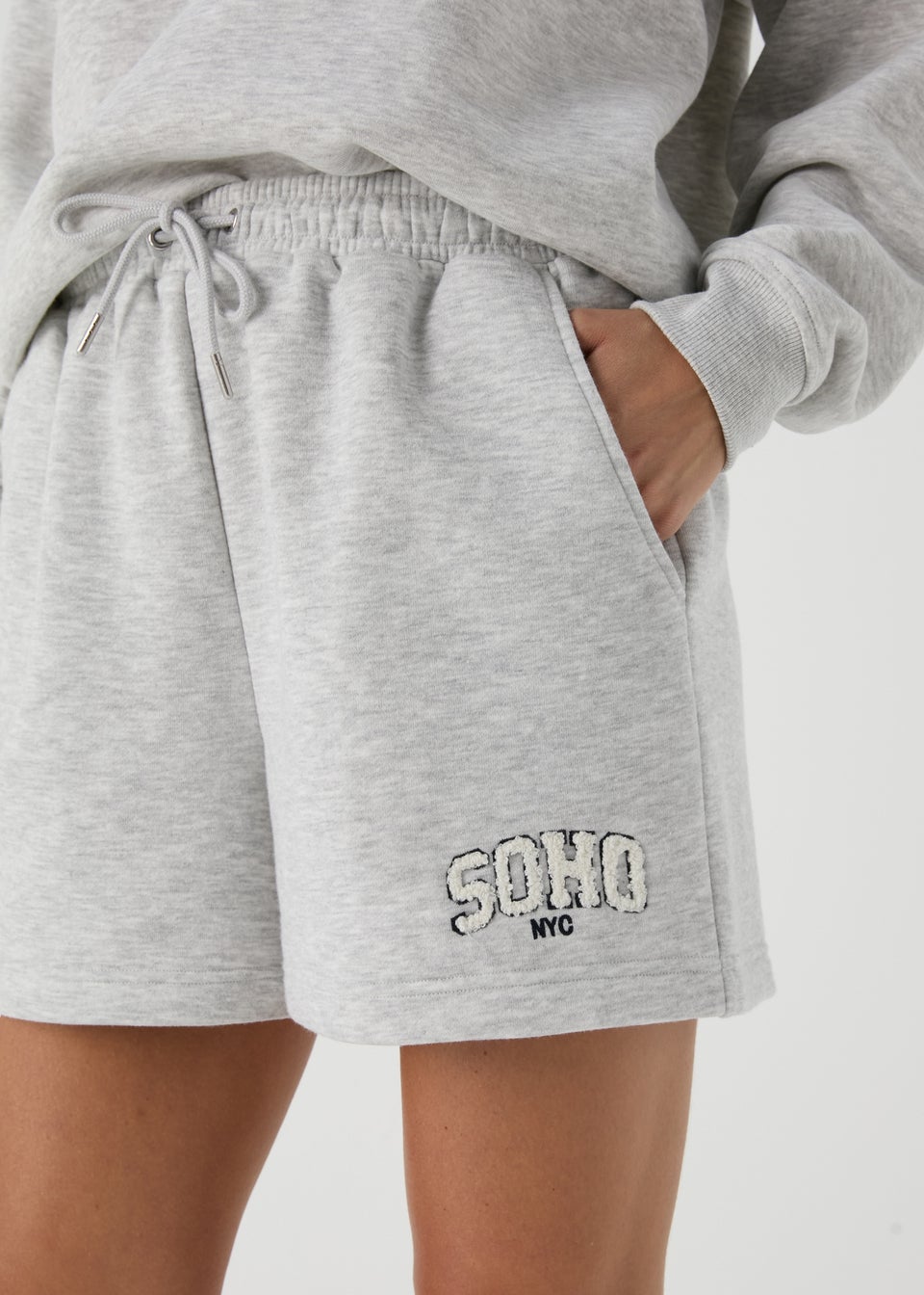 Grey Collegiate Shorts