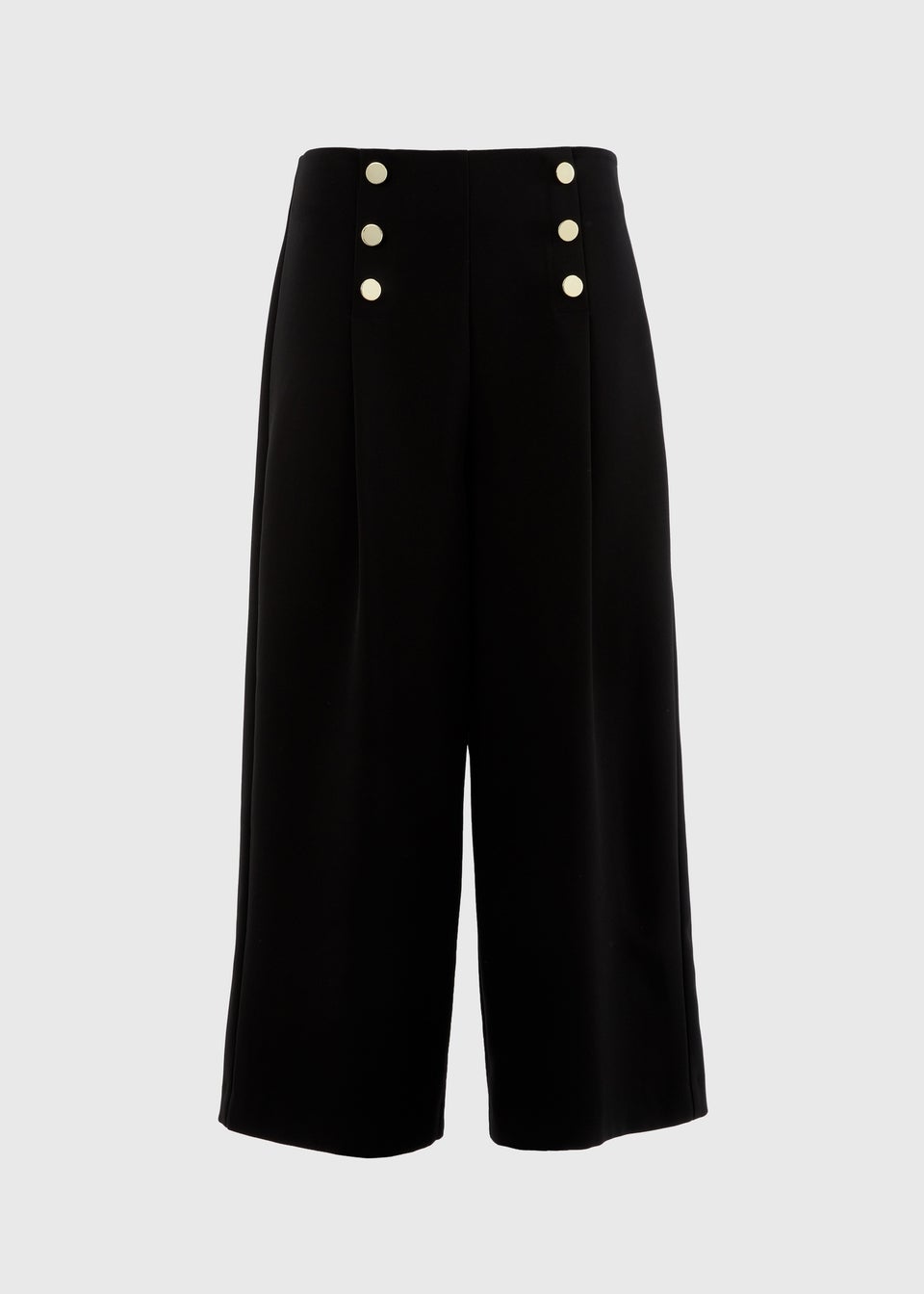 Black Button Front Trousers Matalan