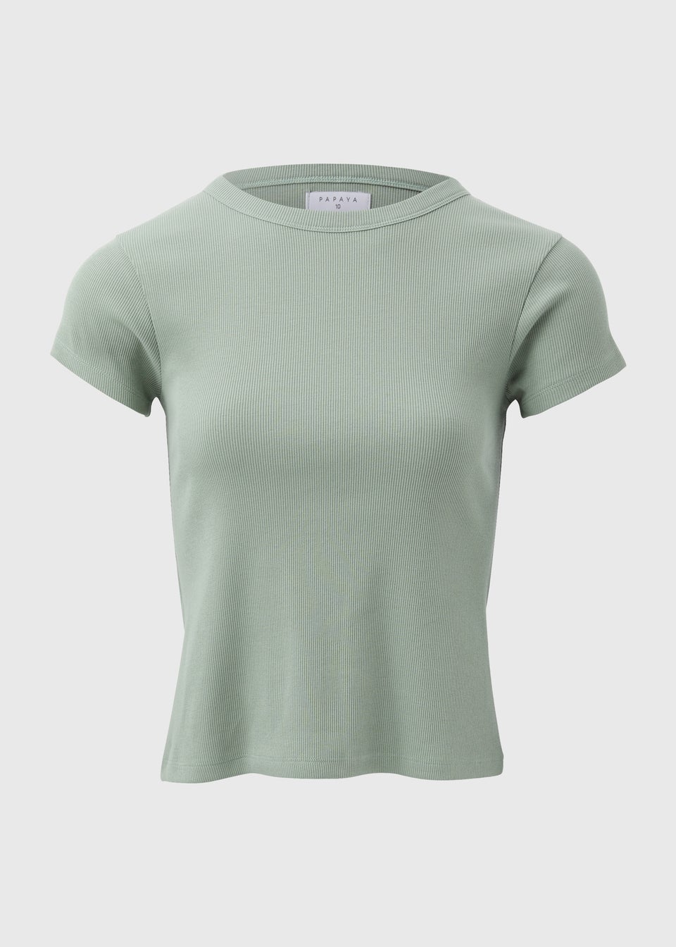 Green Ribbed T Shirt