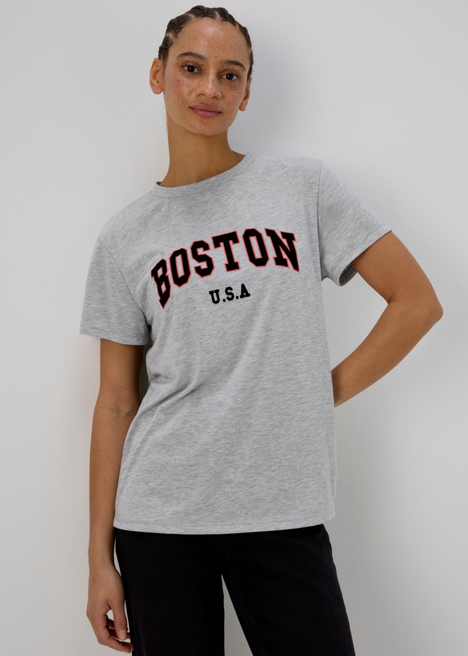 Grey Boston T-Shirt