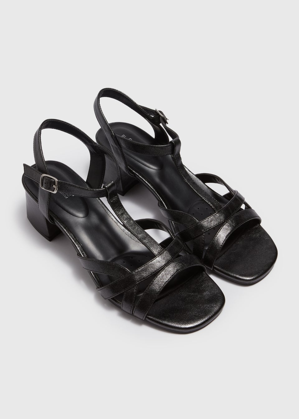 Matalan black strappy sandals on sale