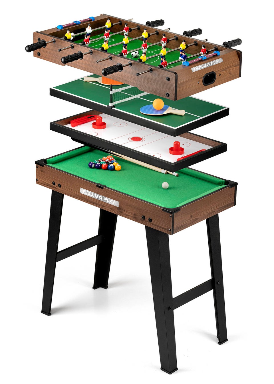 Powerplay 27" 4 In 1 Stand Up Games Table