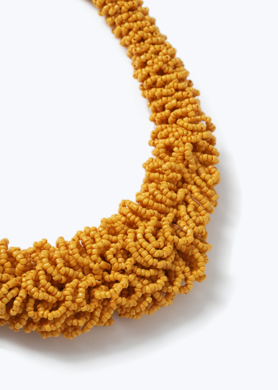 Orange Frazzle Collar Necklace