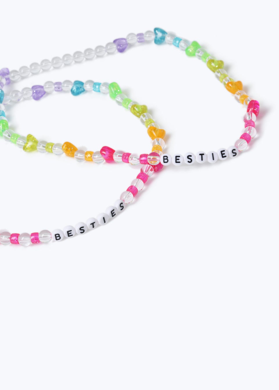 Kids 2 Pack Multicoloured BFF Necklaces