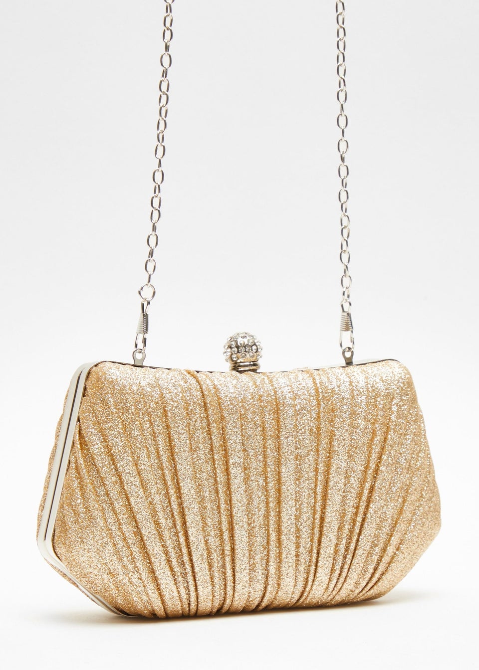 Silver clutch clearance bag matalan