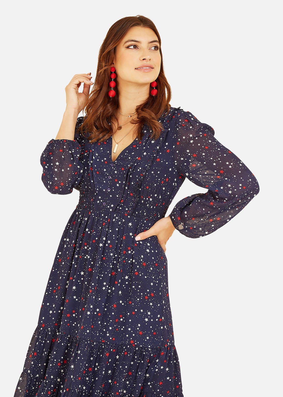Monsoon celleni star print dress outlet