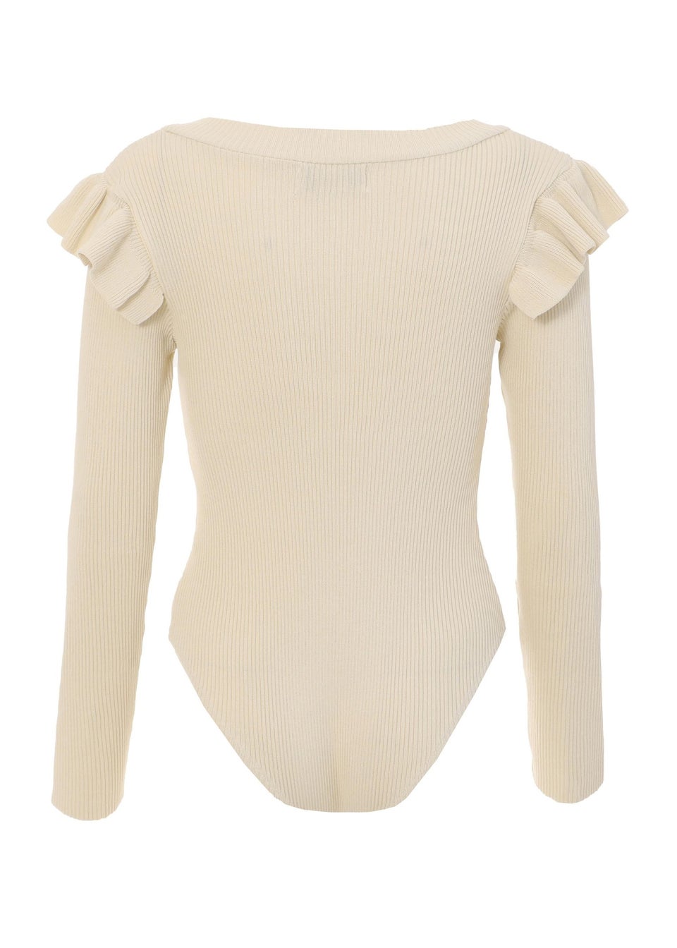 Quiz Natural Knitted Long Sleeve Bodysuit
