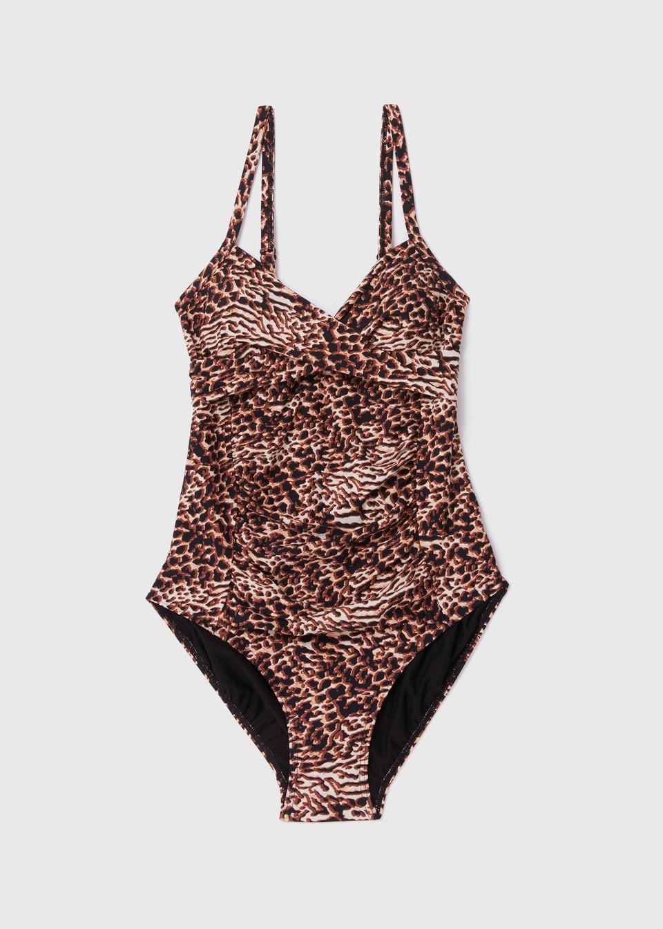 Brown Leopard Print Swimsuit