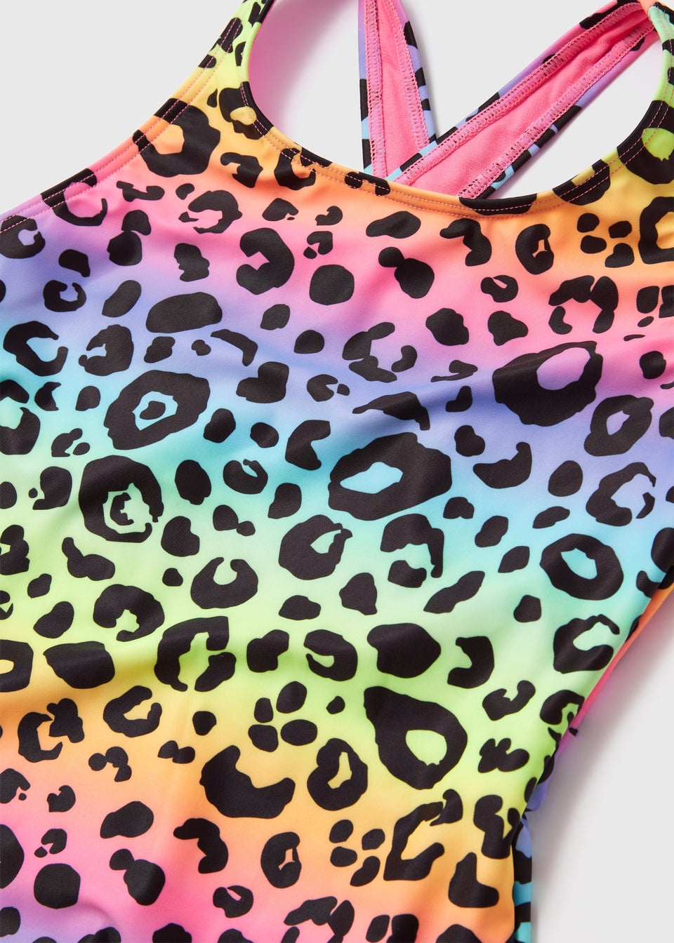 Girls Multicolour Leopard Swimsuit (6-13yrs) - Matalan