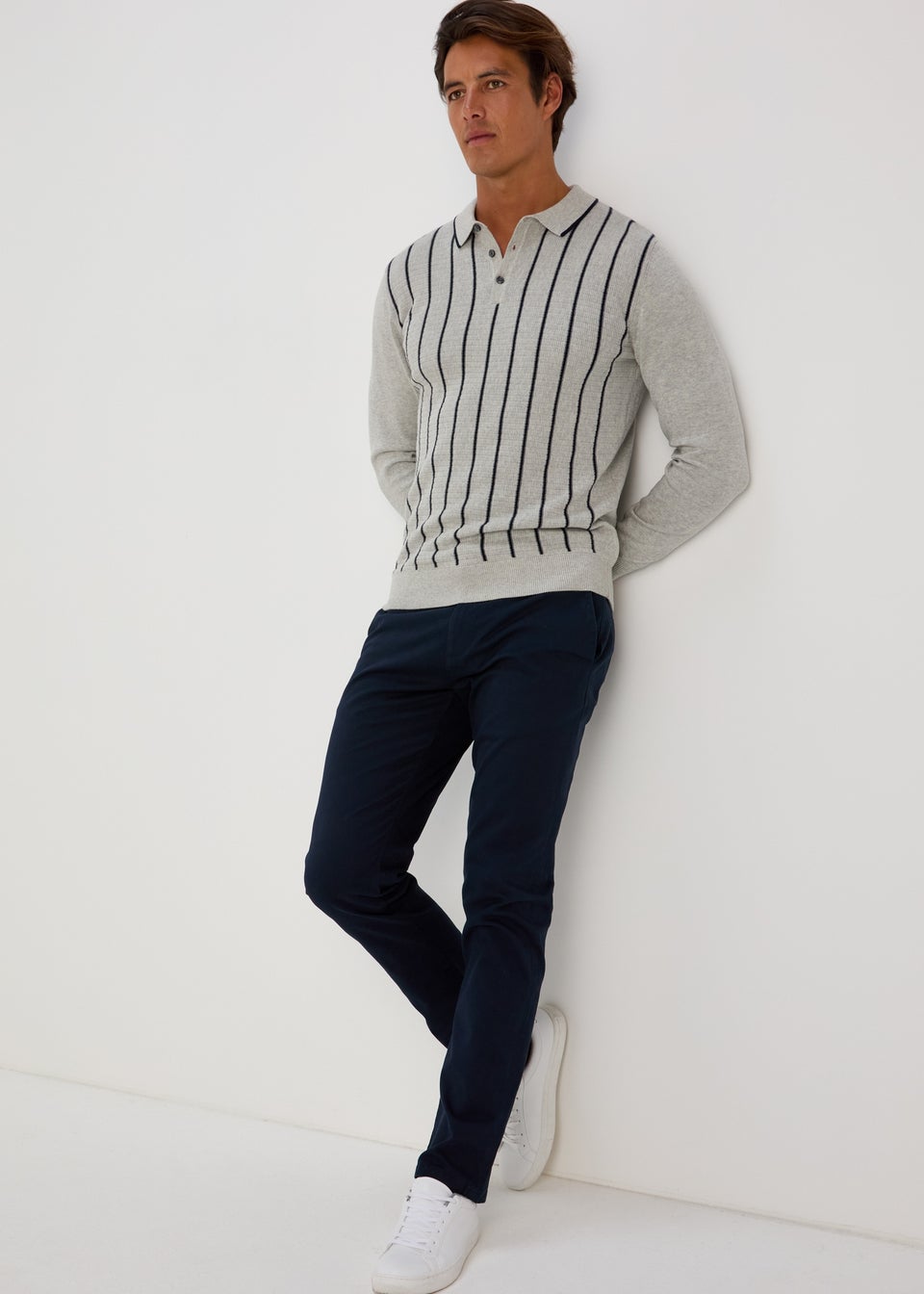 Matalan mens long sales sleeve polo shirts