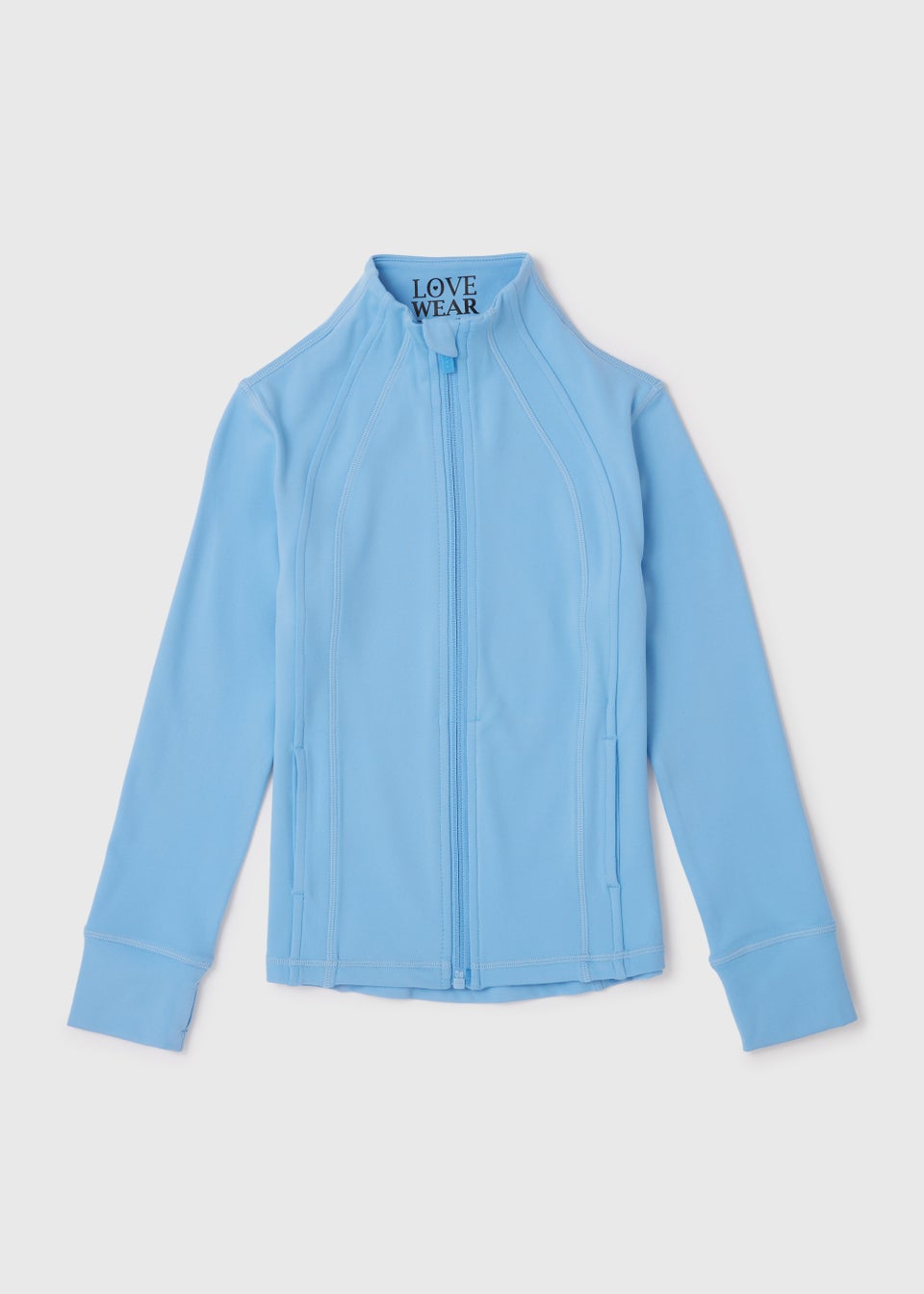 Girls Blue Zip Up Sporty Jacket (7-15yrs)
