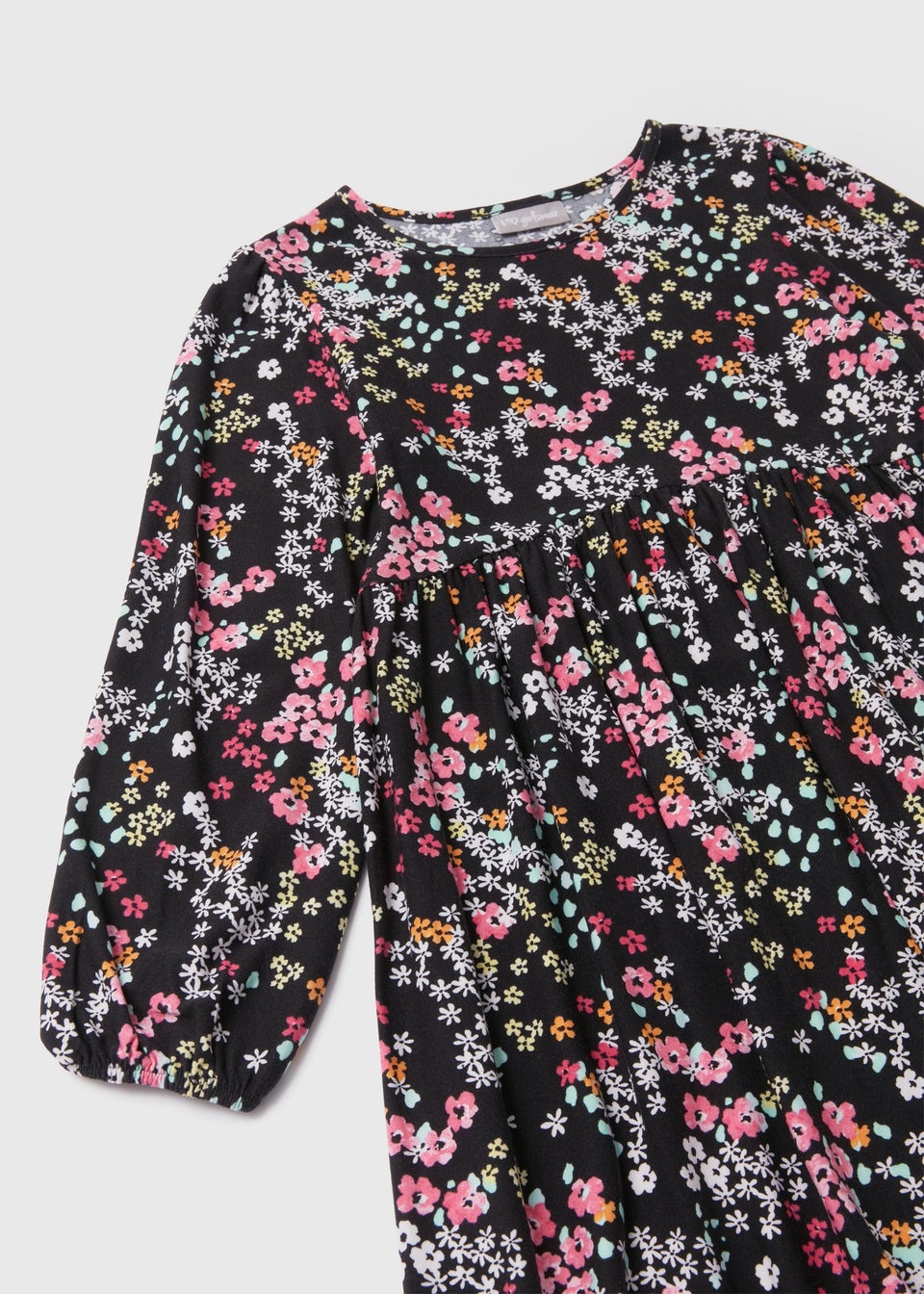 Girls Multicolour Floral Soft Touch Dress (7-13yrs)