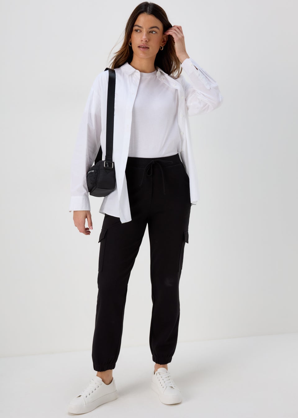 Black Cargo Ponte Trousers