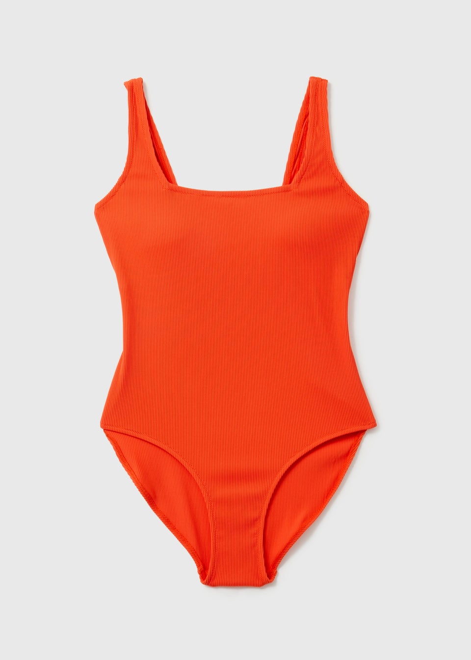 Orange Rib Swimsuit - Matalan