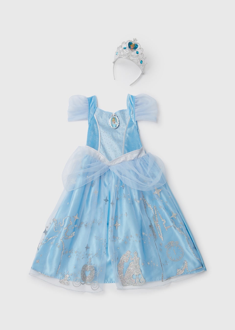 Kids Blue Disney Cinderella Fancy Dress Costume (3-9yrs)
