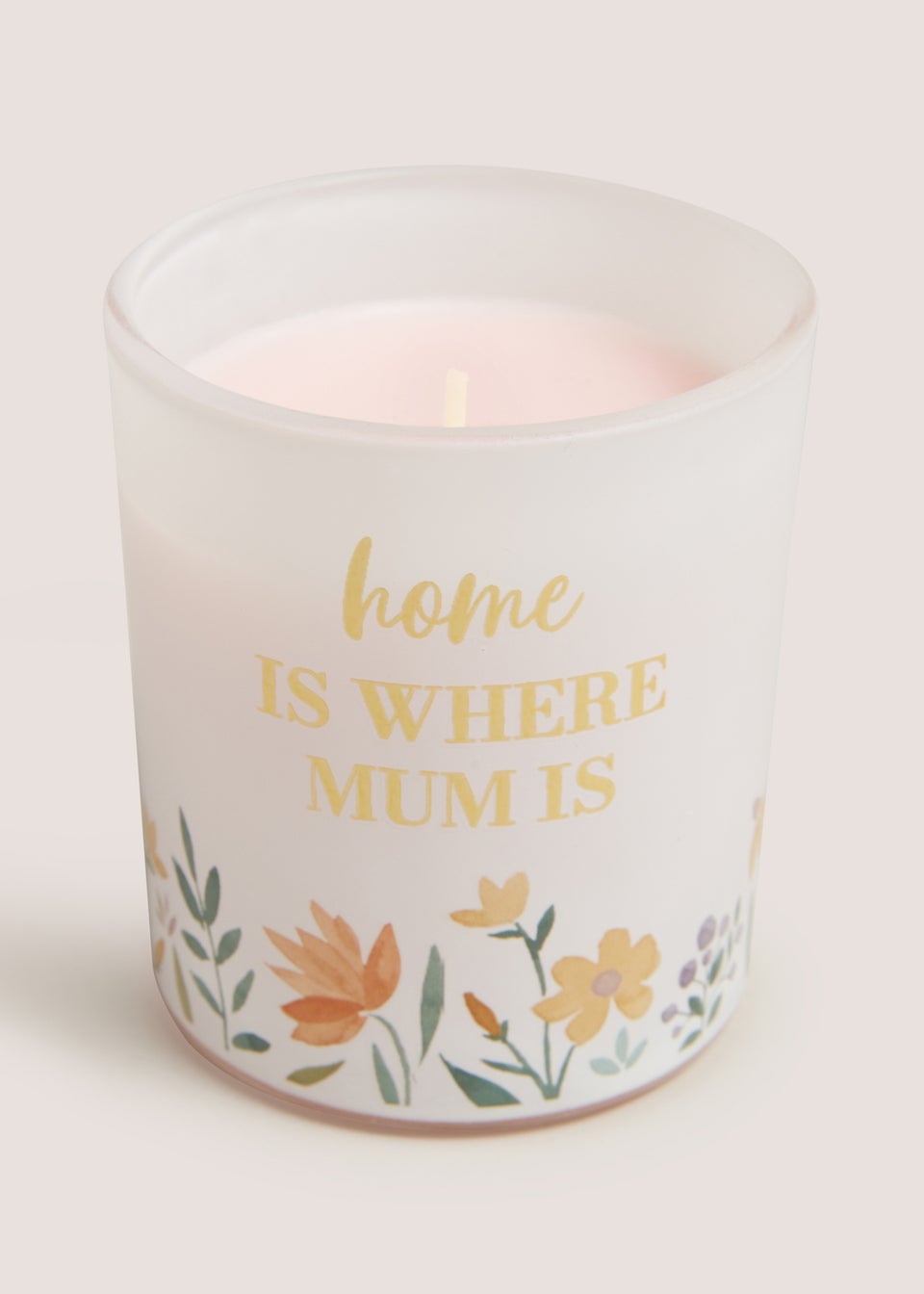 White Mum Candle (8cm x 8cm x 8cm)