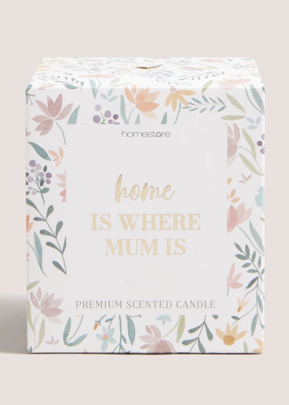 White Mum Candle (8cm x 8cm x 8cm)