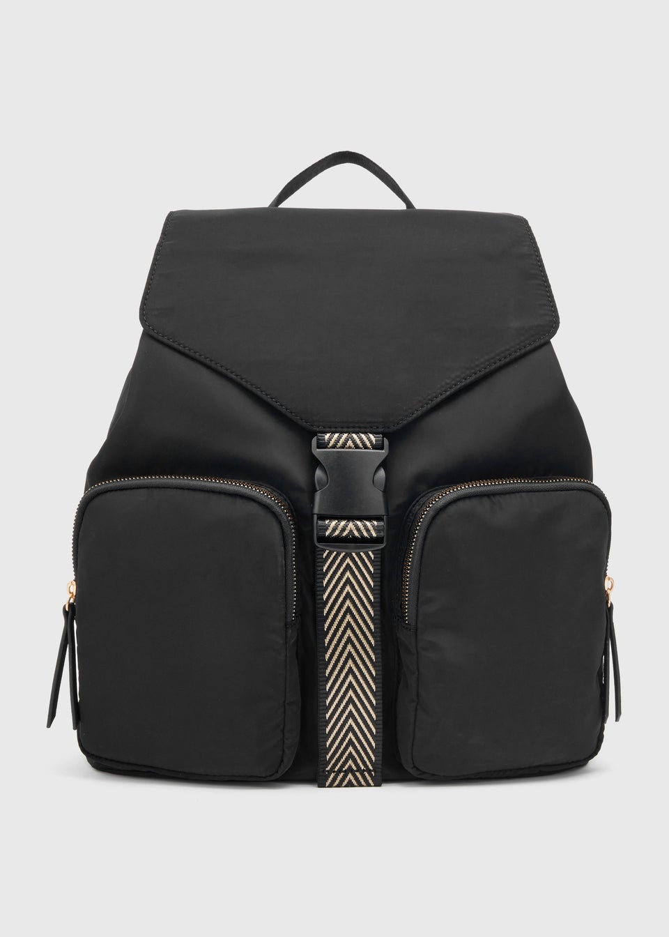 Black Nylon Backpack